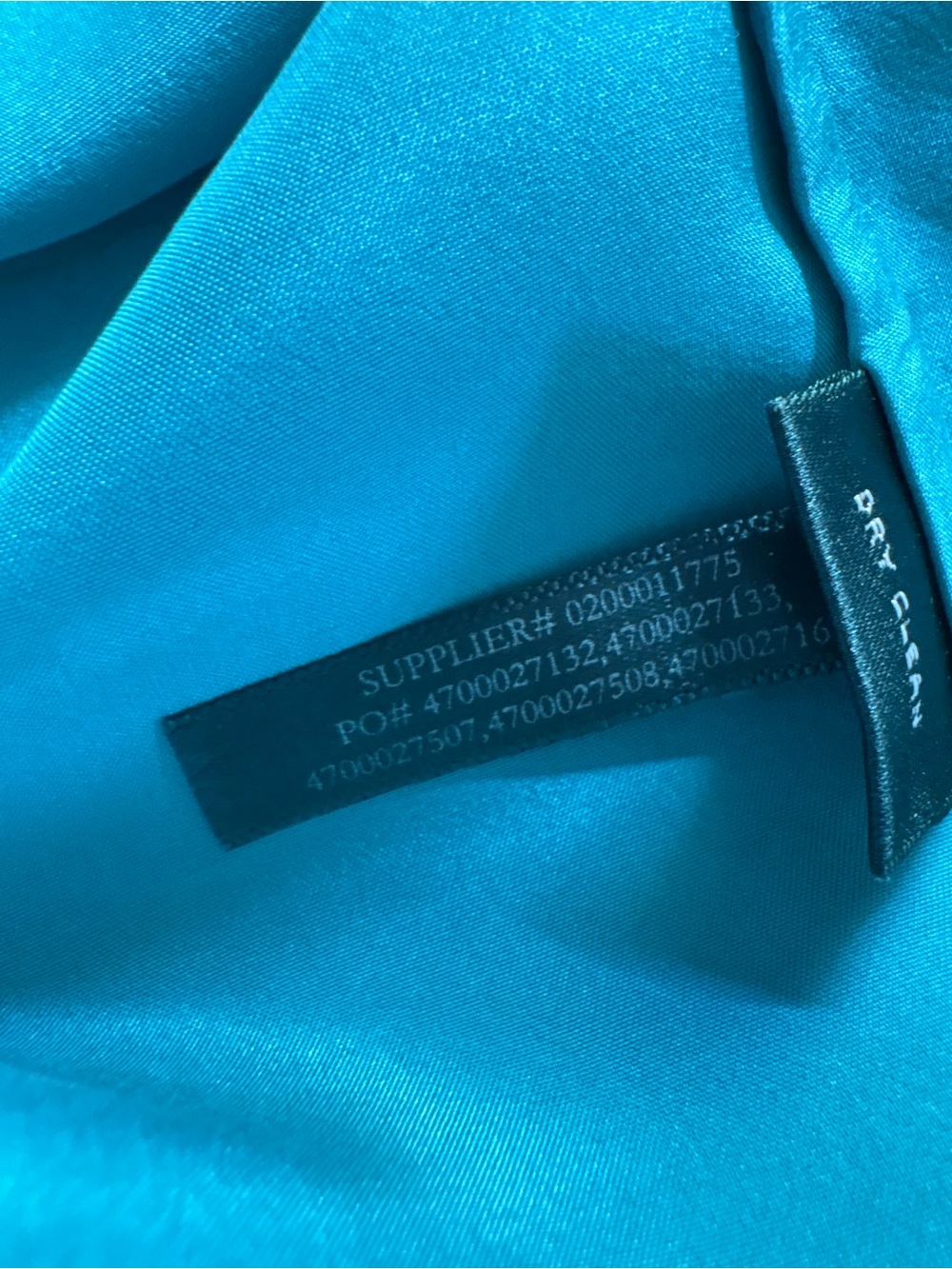 Lauren Ralph Lauren 100% Silk Button Up Shirt Large Turquoise Utility Blouse - Picture 9 of 11